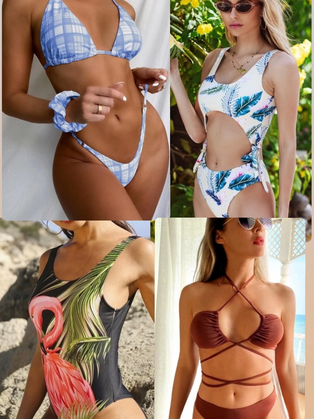 🔥SUMMER SALE🔥Women’s 4 Sets of Swimsuit One Piece and Bikini